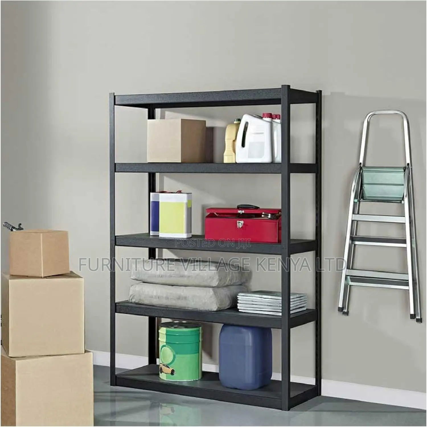 5 Tier 48'' (121cm) Step Beam Heavy Duty Storage Shelf Rack