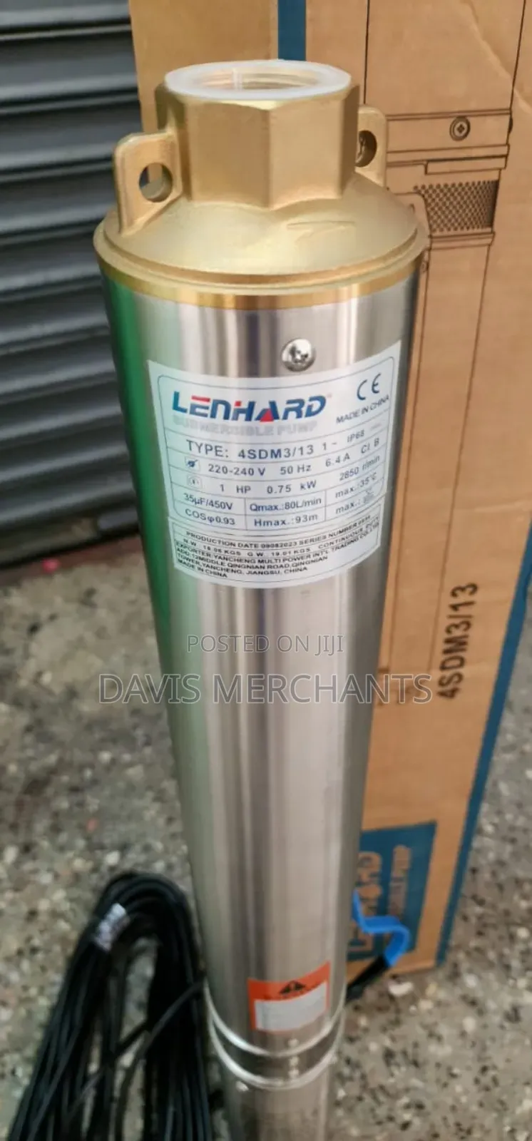 4sdm3/13 1HP Submersible Water Pump