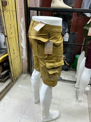 Designer Quality Men's Hard Cargo Klaki Side Pockets Short