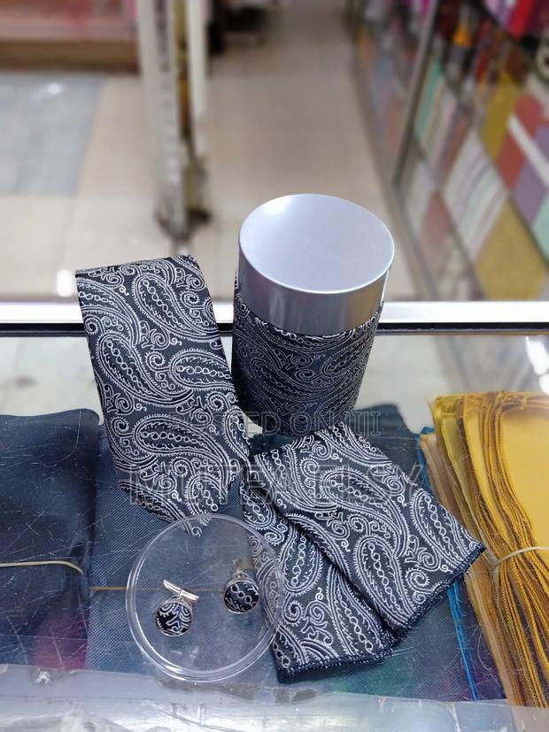 Black Checked Vintage Tie Sets - main view