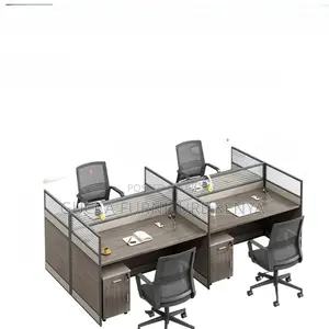 Workstations: Trendy Rectangle 4-Seater Modular Workstation