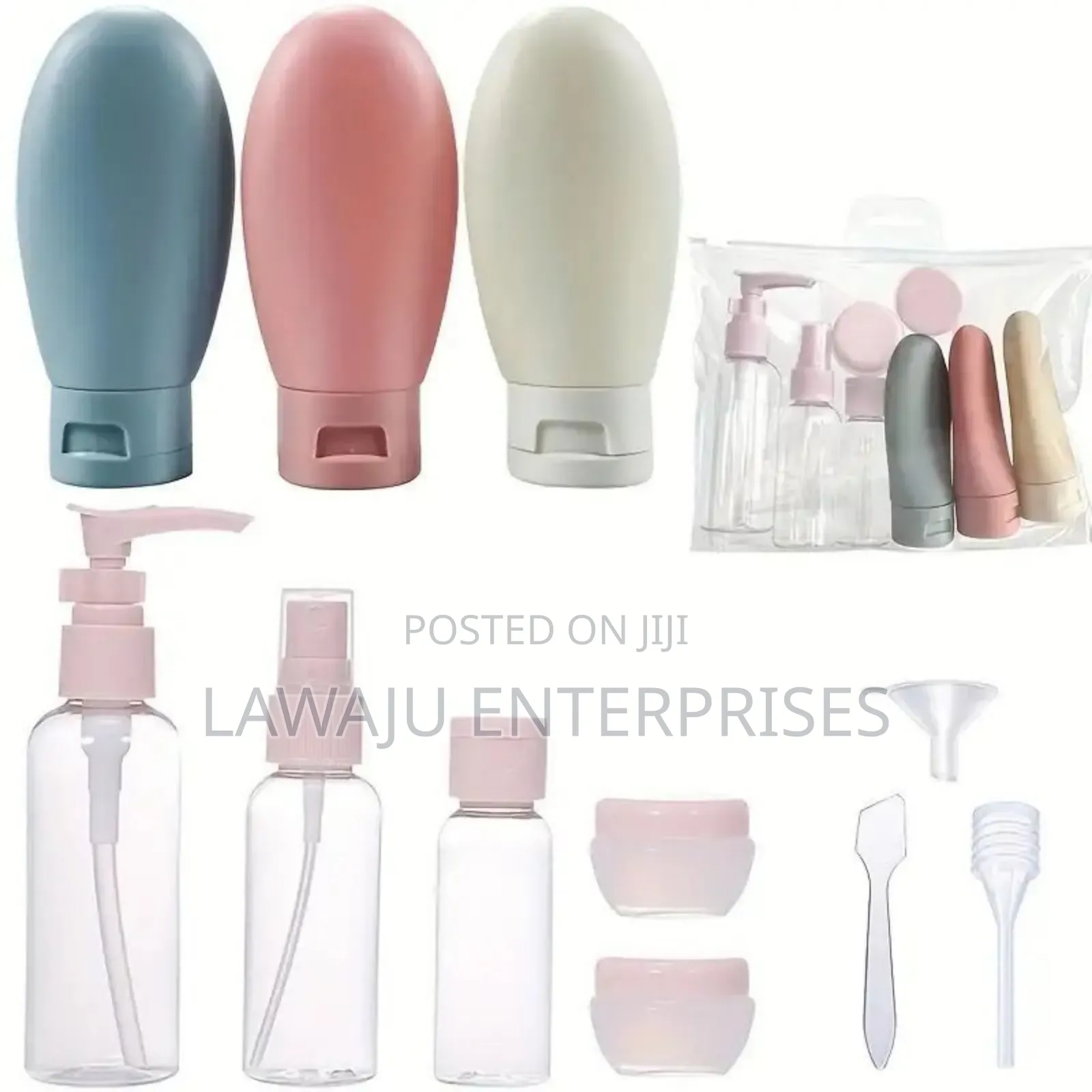 10pc Acrylic Travel Storage Set