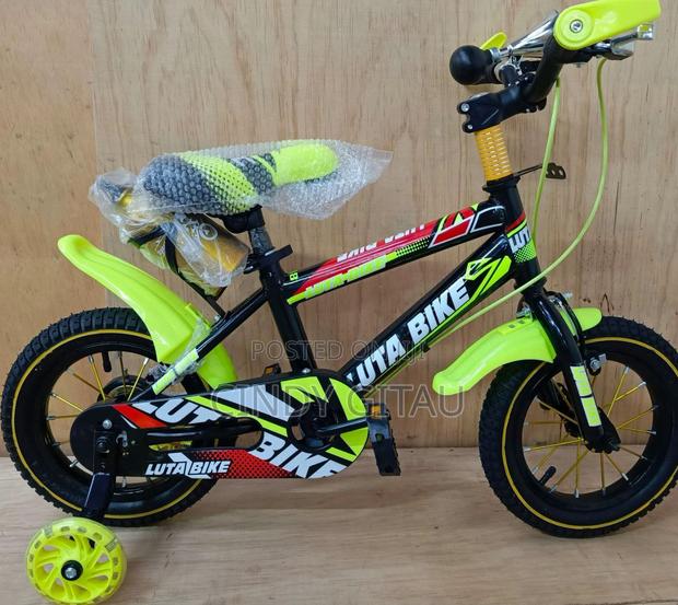 Quality Kids Luta Bike Size 12- Yellow