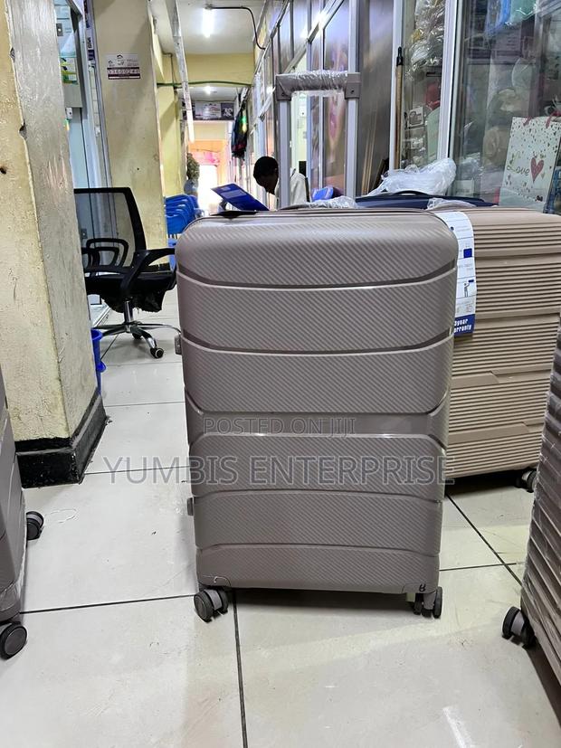 Brown Double Zip Unbreakable 'Suitcases -Largest 4500