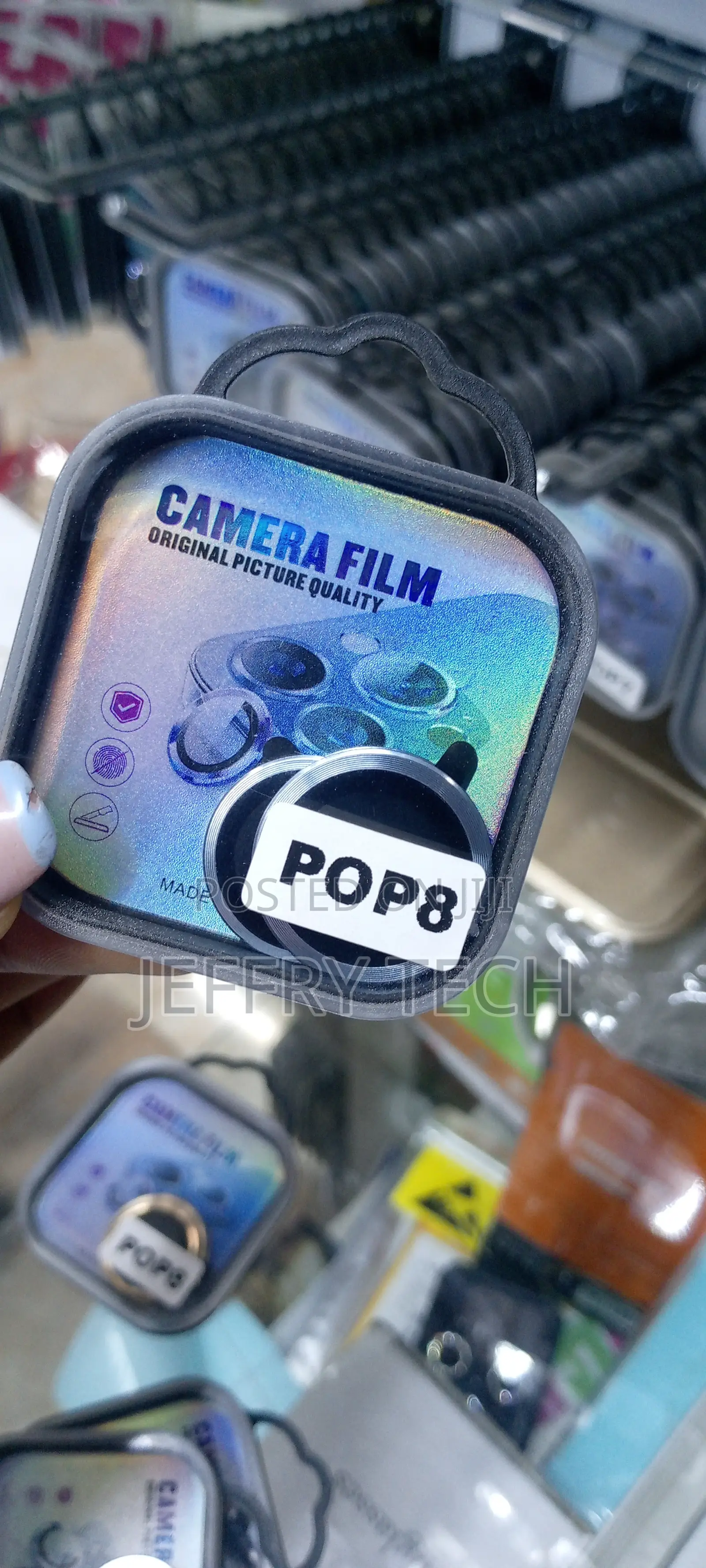 Tecno Pop 8 Back Camera Lens Screen Protector 3D Anti Shock
