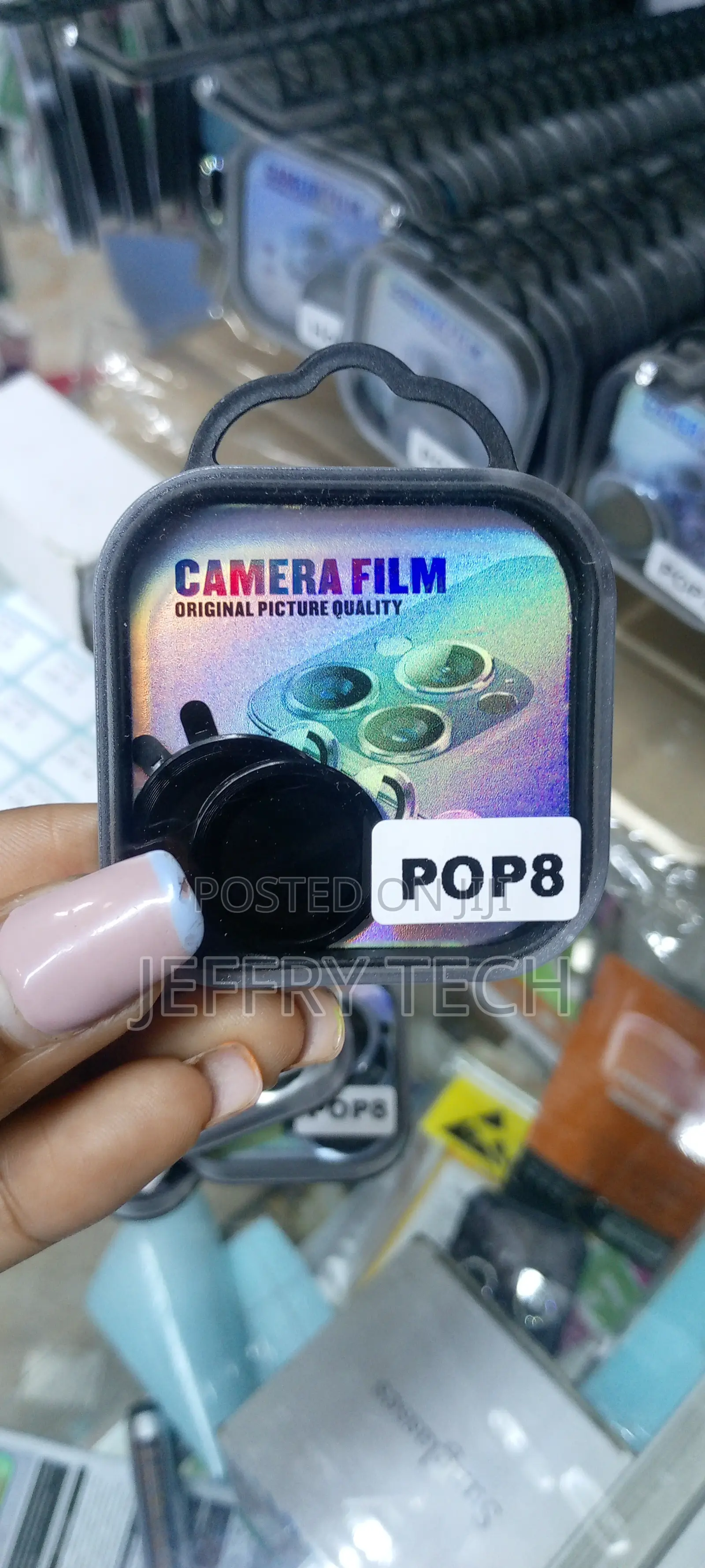 Camera Lens for Tecno Pop 8 Black Protective Lense Protector