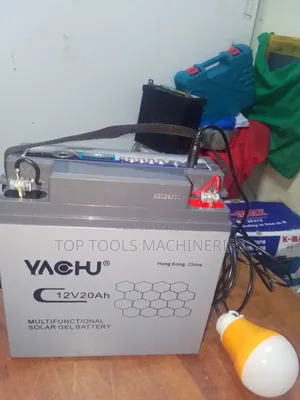 Yochu 20ah 12v Battery With Bulb Ports and Usb Installed.