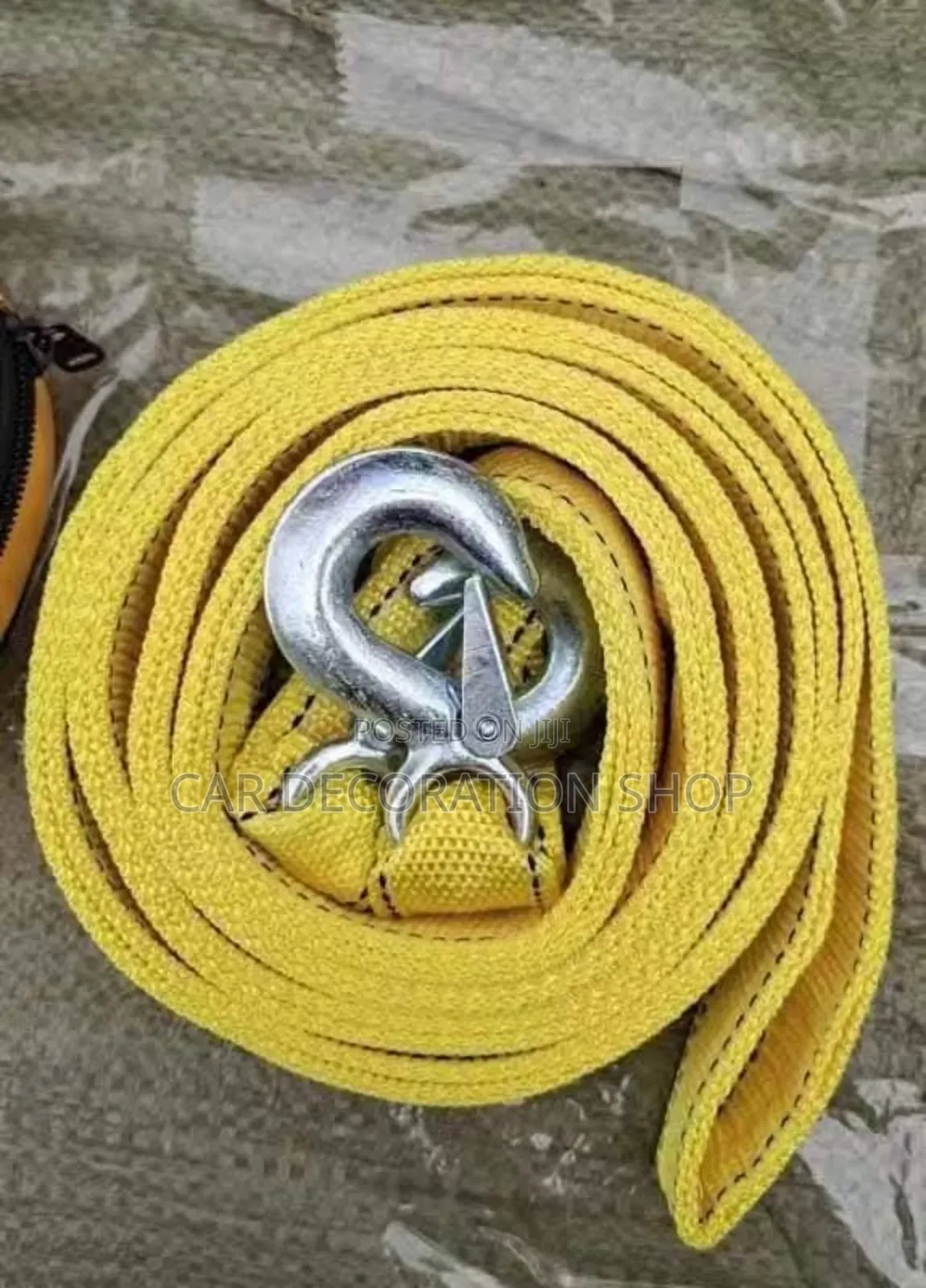 5ton Yellow Tow Rope With End Hooks