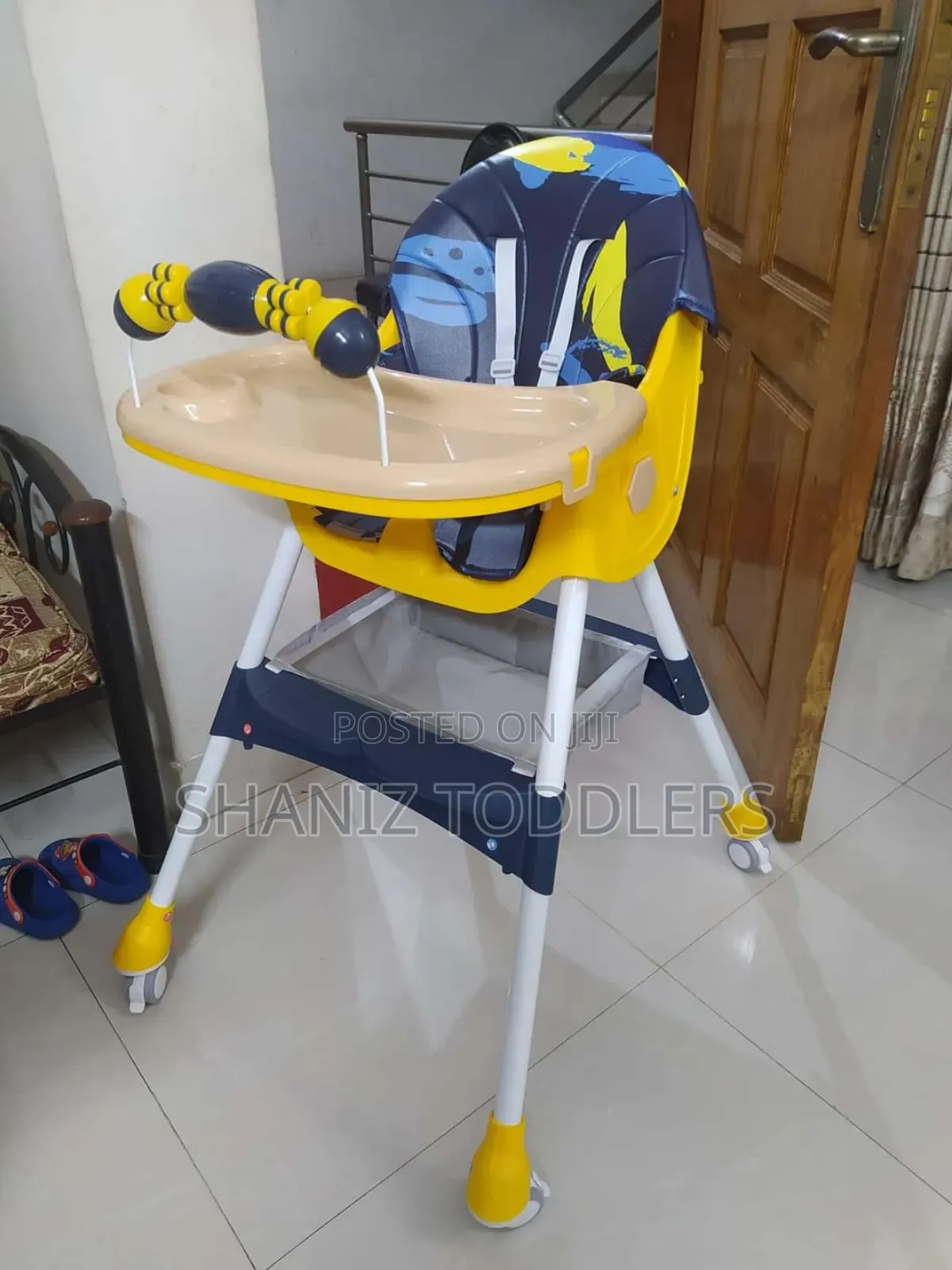 Blue / Yellow Baby Feeding Chair