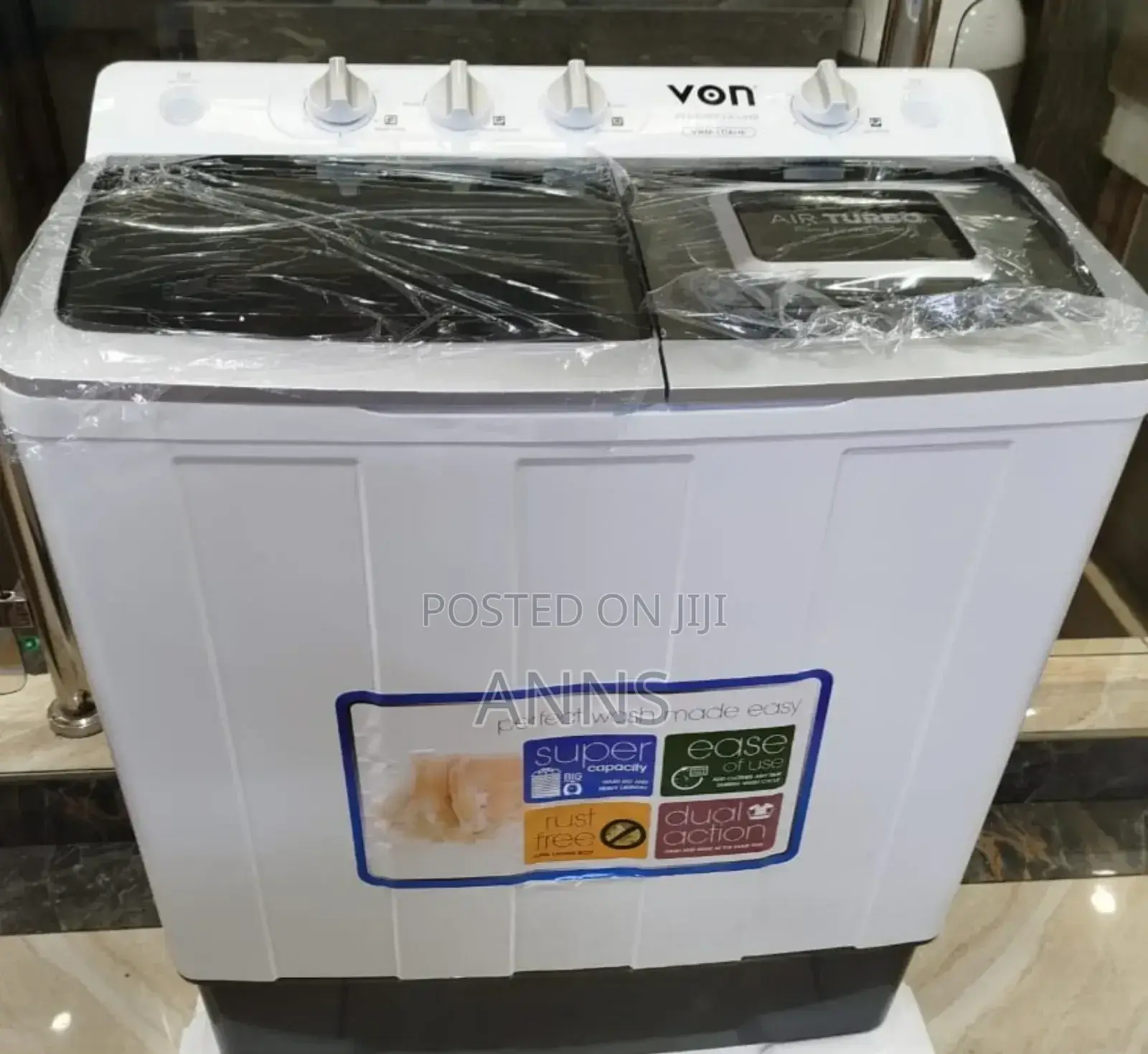 Von 10kgs Wash Spin With Air Dry Spinner Machine