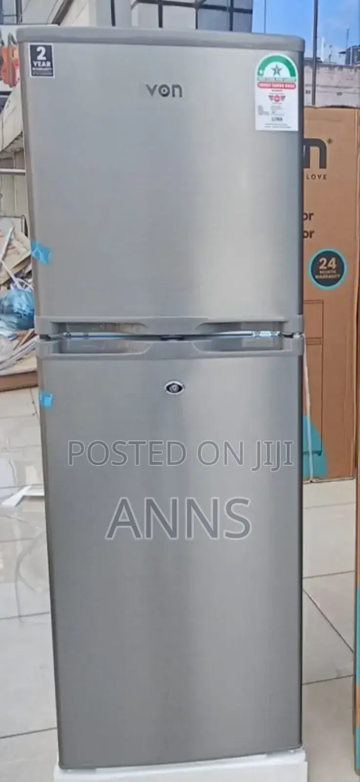 Von 138L VR- 22HS Double Door Refrigerator