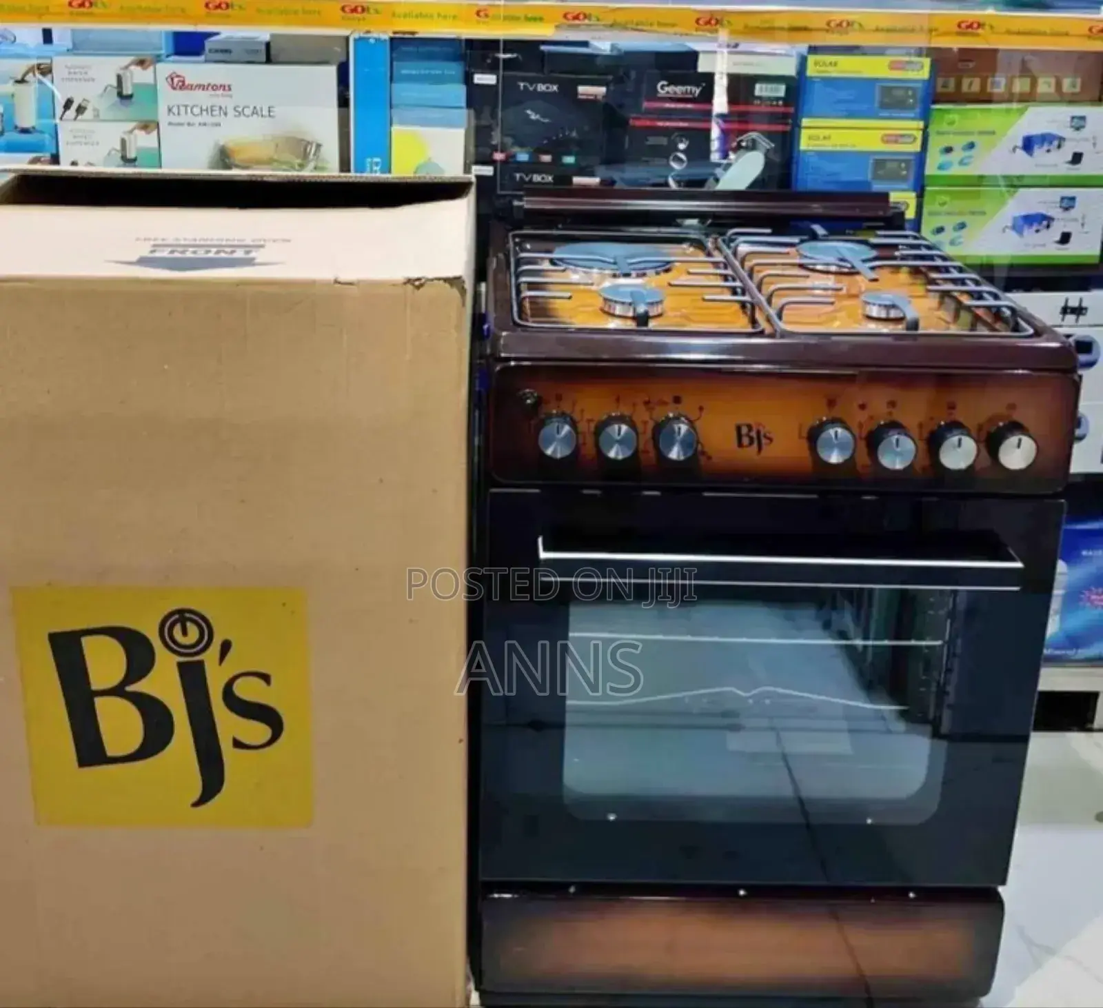 BJS 3gas+1 Electric Brown Standing Cooker