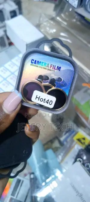 Infinix Hot 40 Camera Lens Black Electroplated Gold