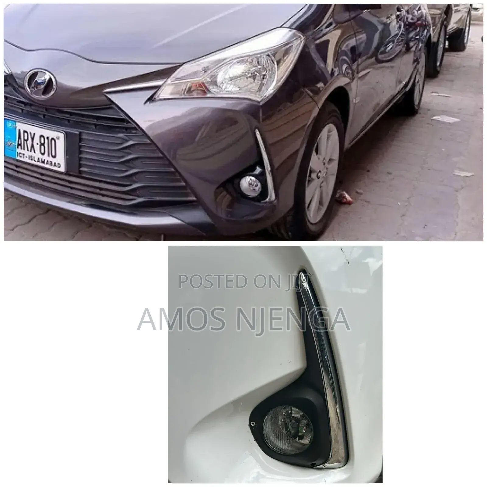Vitz 2017 Fog Light Cover