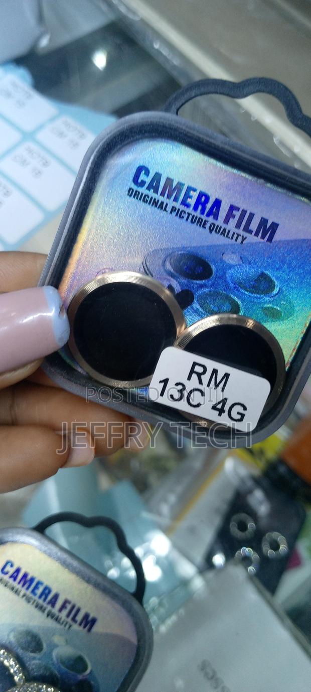 Lens Protector for Redmi 13c 4g Metal Ring Protector-Gold - thumbnail 3