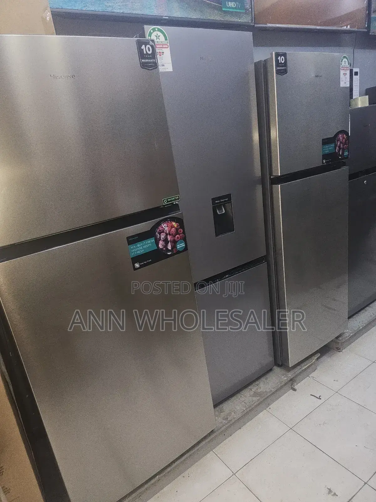 Volsmart 138 Litres Two Door Fridge.