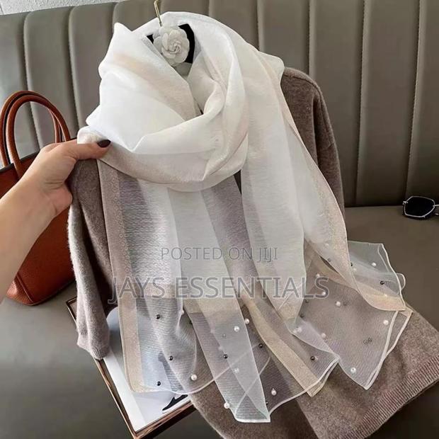 Unique Summer Scarfs With Pearl Details