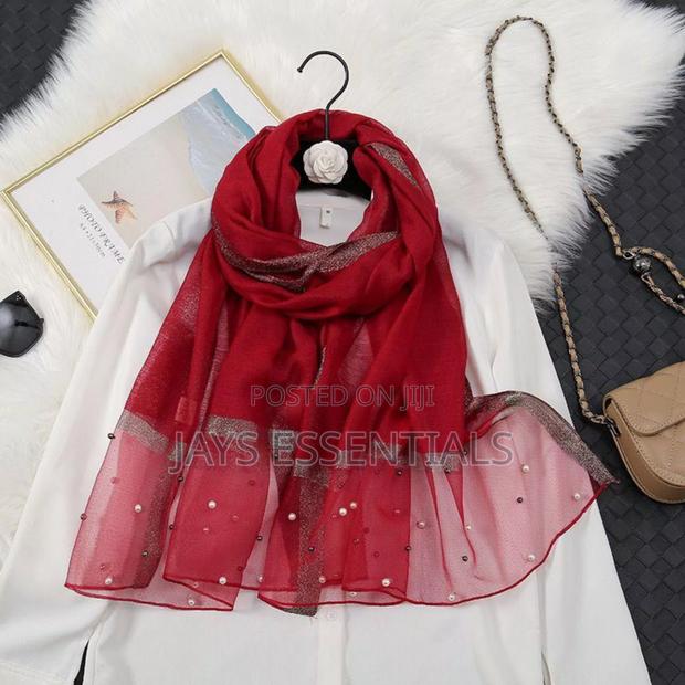 Unique Summer Scarfs With Pearl Details - thumbnail 2