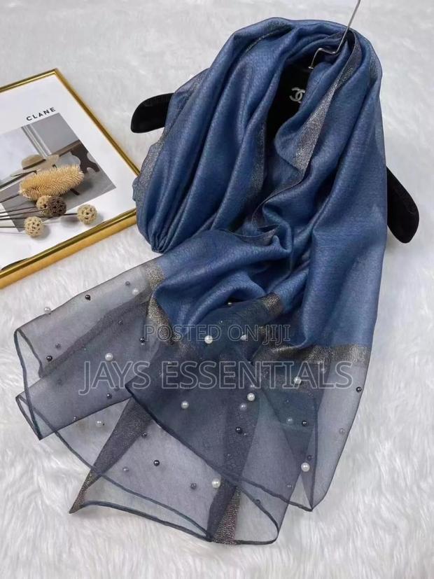 Unique Summer Scarfs With Pearl Details - thumbnail 5