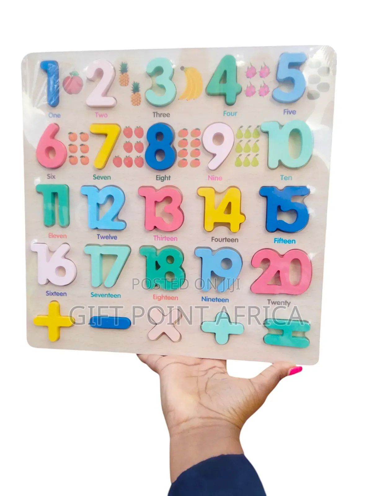 Educational Wooden Numbers Board for Preschool Kids