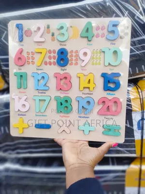 Educational Wooden Numbers Board for Preschool Kids