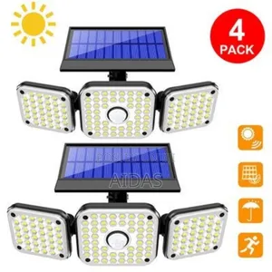 Three Rotatable Heads Solar Motion Sensor Lights