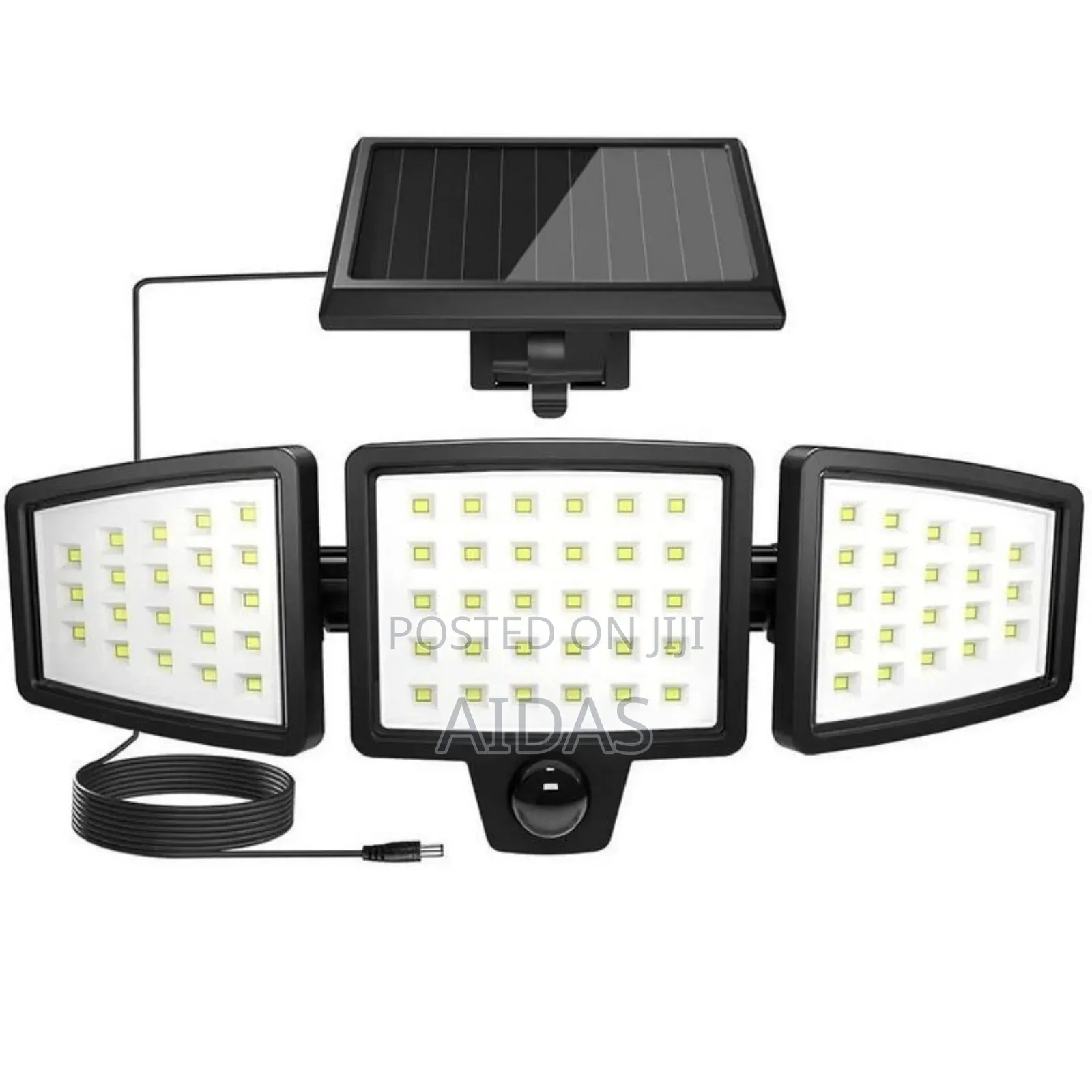 Three Rotatable Heads Solar Motion Sensor Lights