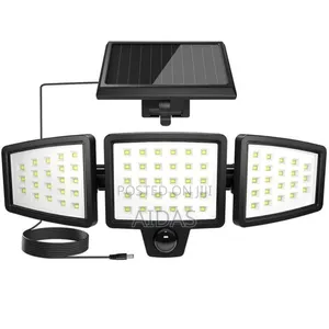 Three Rotatable Heads Solar Motion Sensor Lights