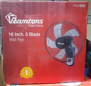 Ramtons 16" Wall Fan With 5 Blades