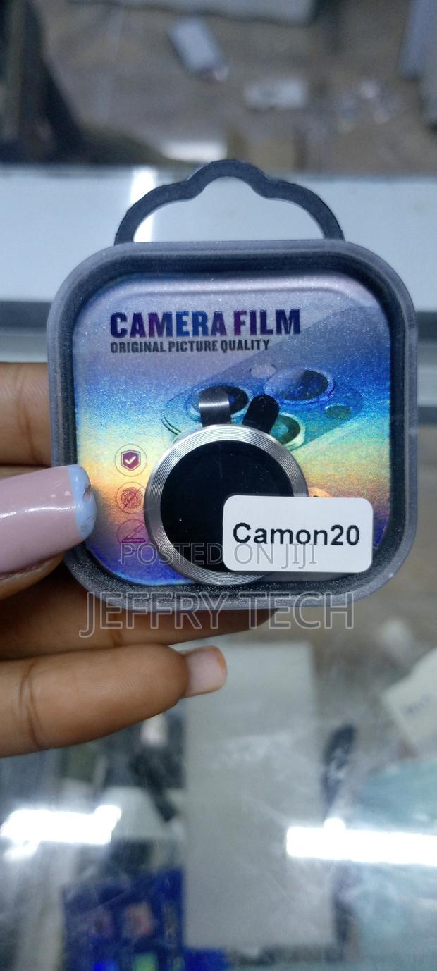 Metal Camera Lens Protector for Tecno Camon 20-Silver - main view
