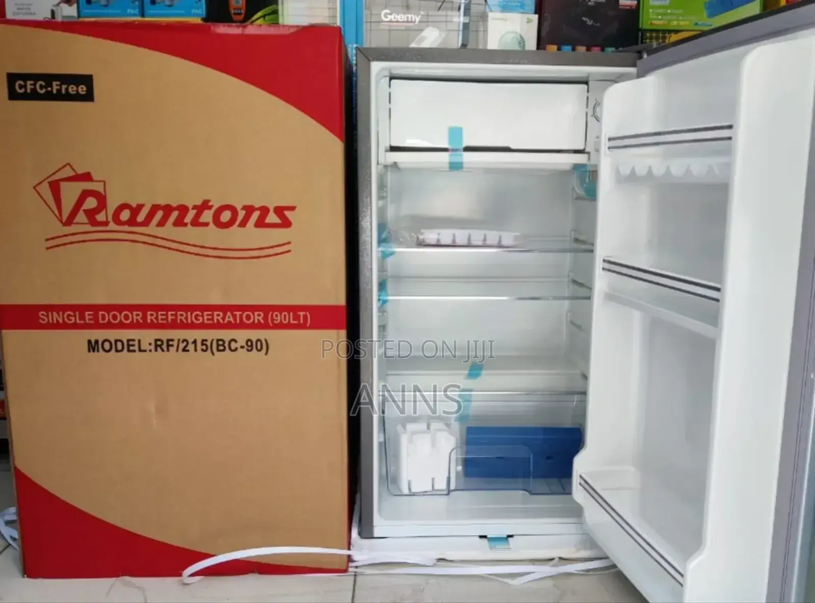 Ramtons 90l- Silver Single Door Fridge