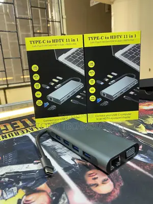 11 in 1 Type-C Hub Hub. Lan ,Vga ,Hdmi,Sdcard ,Audio, Usb