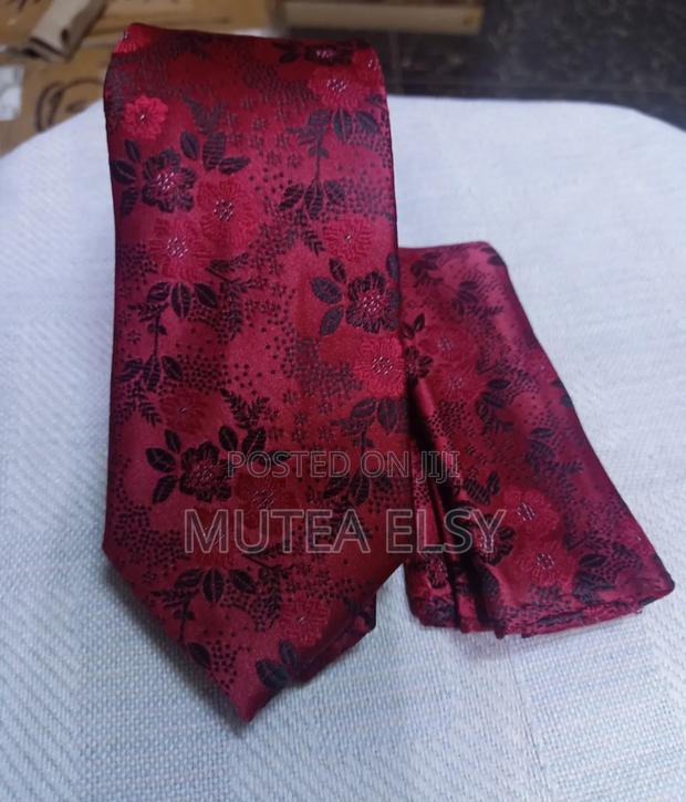 Redwine,Black Peach Floral Executive Tie Sets