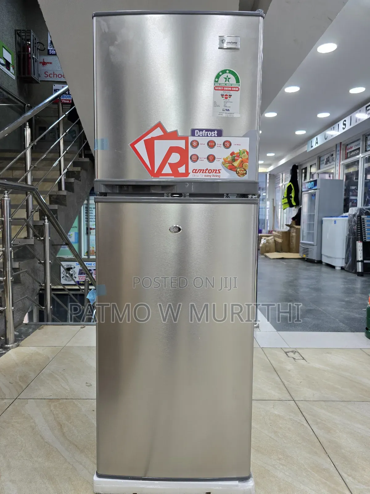 Fridge, Ramtons 138l Refrigerator 3star Rating Double Door