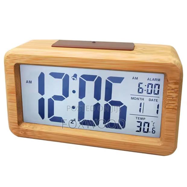 Wooden Digital Alarm Clock - thumbnail 3