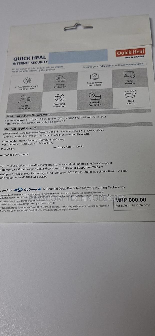 Quick Heal Internet Security -5 Users 1 Year Subscription - thumbnail 5