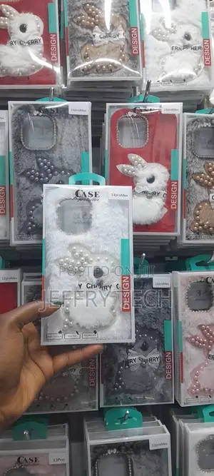 Rabbit Fur Case (Winter Special) for iPhone 14 Pro Max-White