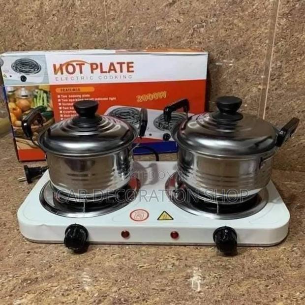 Double Electric Coil Hot Plate - main view