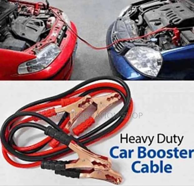Car Battery Jumpstarting 1800amp Booster Cables - main view