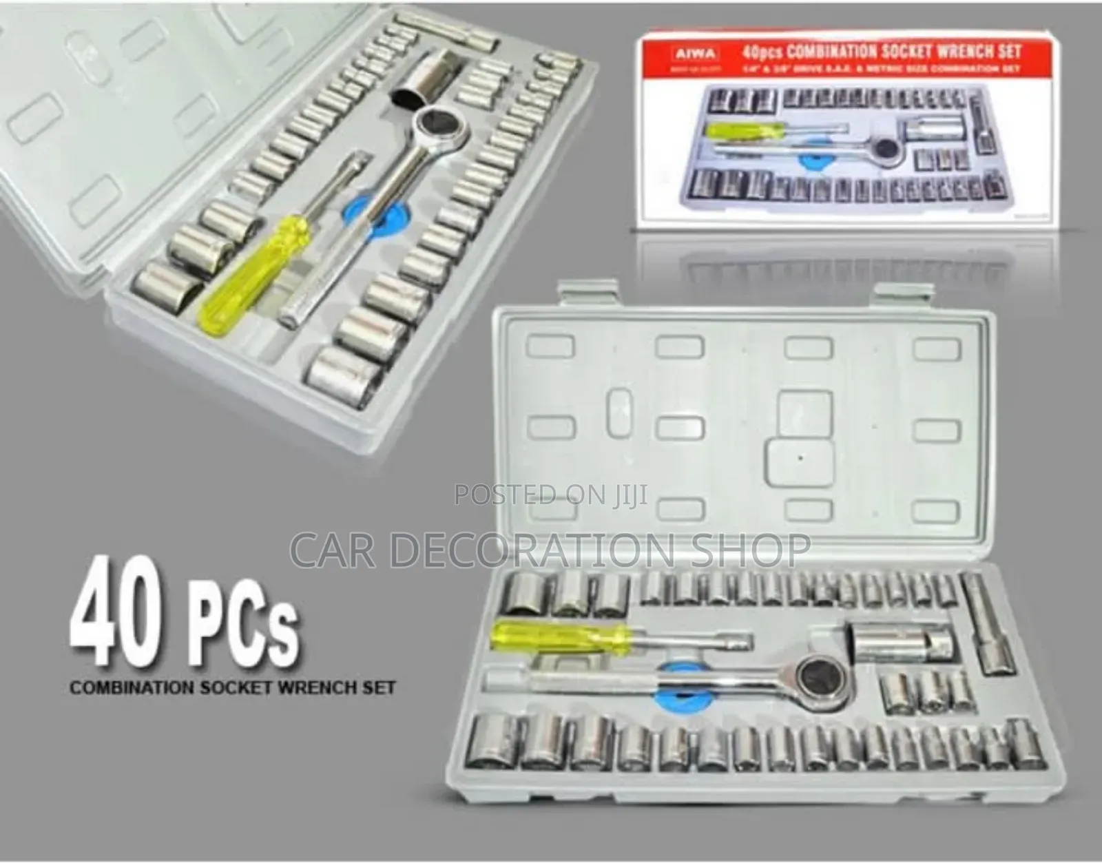 New 40pcs Combination Socket Wrench Chrome Vanadium