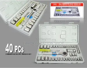 New 40pcs Combination Socket Wrench Chrome Vanadium