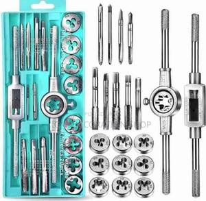 20pc Tap And Die Set Threads Tapping Tool Kit With Handle - thumbnail 2