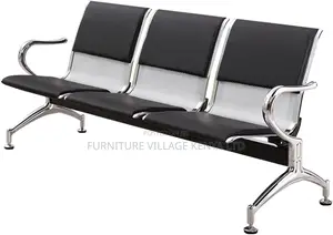Waiting Room Reception Chair With Arms 3 Seat Office Bench