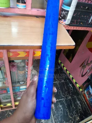 1.5meter by 1m Self Adhesive Blue Vinyl Body Wrap