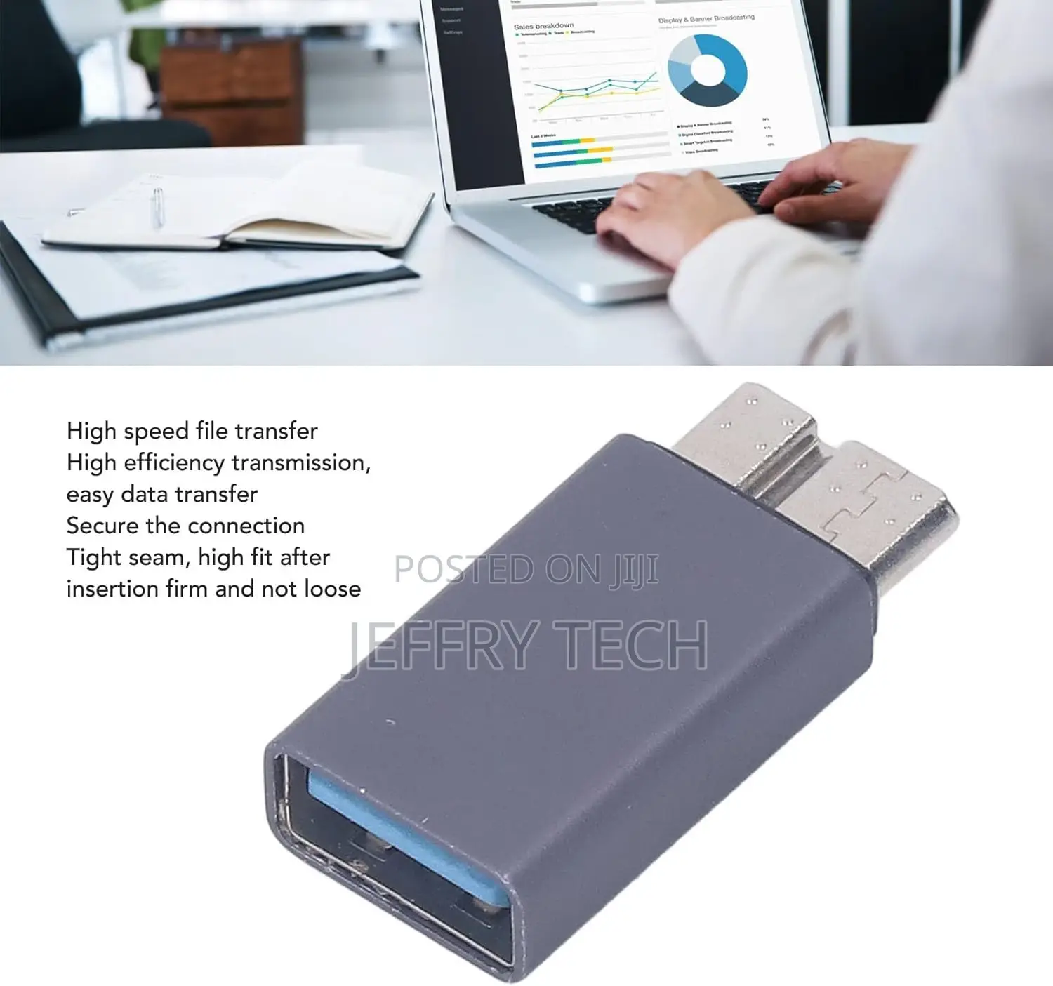 Micro B to USB a Adapter, Fast 10GBPS USB 3.0 Female to Micr