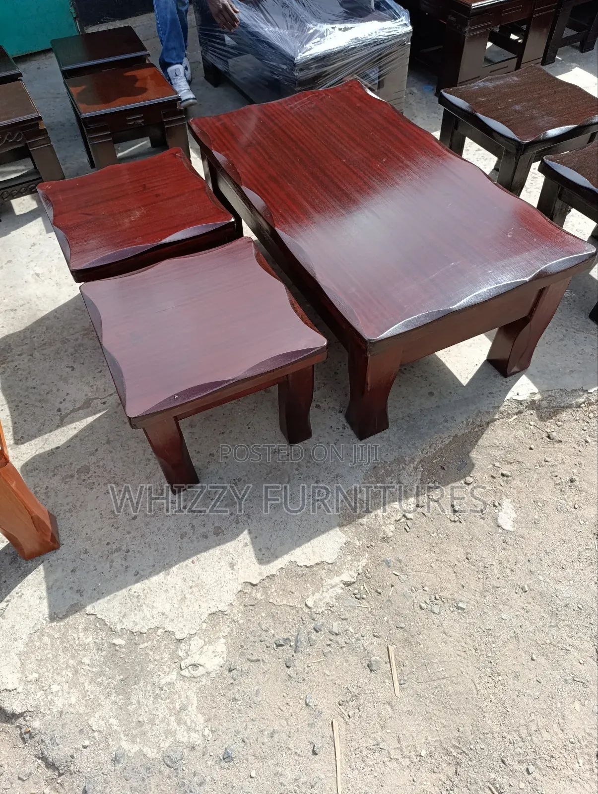 Wooden Coffee Table Stools