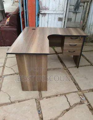 American Walnut L Shaped Desk