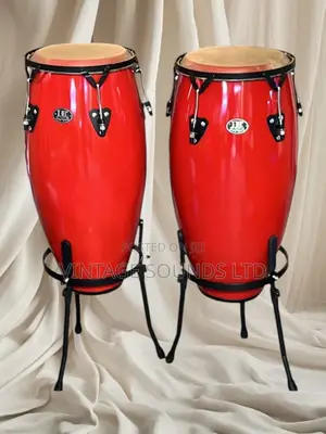 Percussion Conga Drums10" 11" Set -(RED)