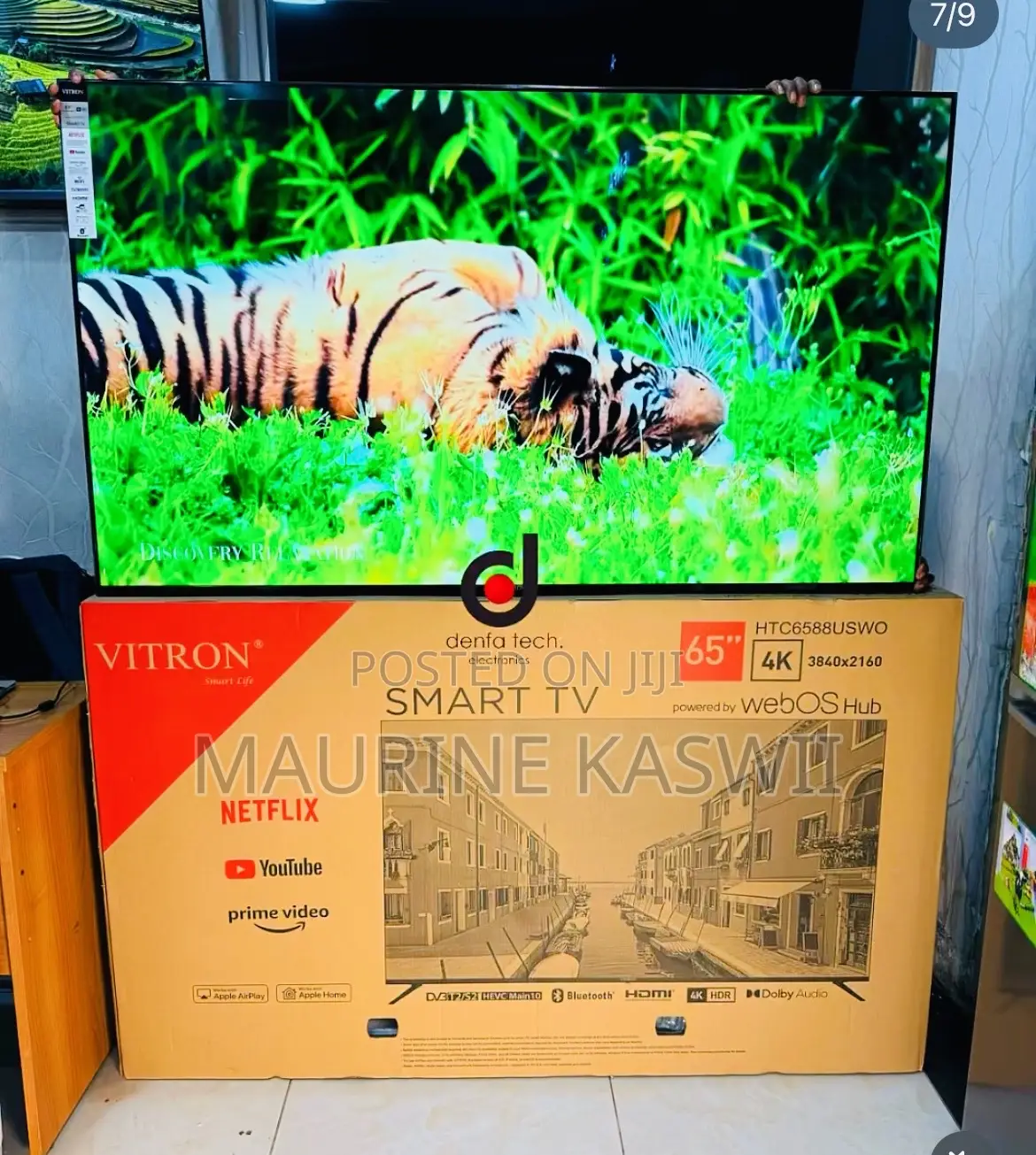 Vitron 75′′ Smart HDR Frameless TV – By Webos