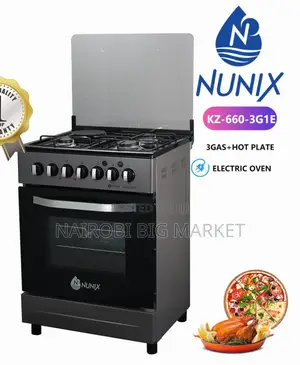 Nunix 60×60 3+1 Freestanding Cooker Plus Electric Oven Nu-3